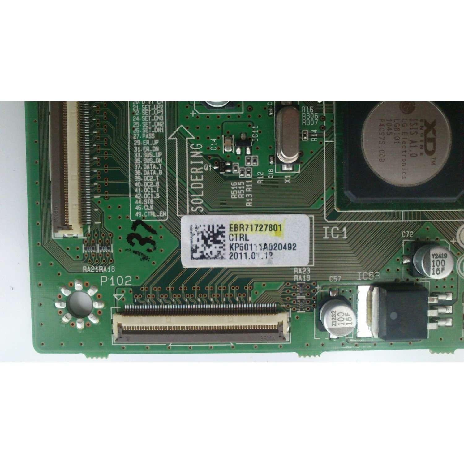 MAIN FUENTE PARA TV LG / NUMERO DE PARTE 3200284057 / TP.MS3553.PB765 / 320021030404005 / H17040810-0A01307 / DISPLAY HV430FHB-N40 / MODELO 43LJ5000-UB.CUSFLH	 - Imagen 2